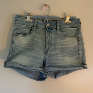 American Eagle High waisted jean shorts Size 10